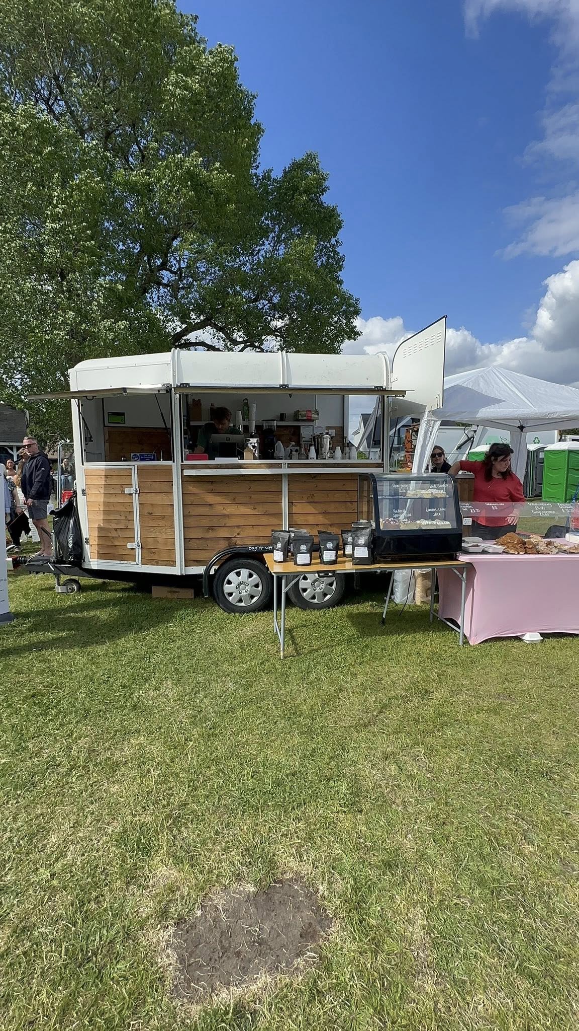 The Cake Cabin food truck at outdoor event